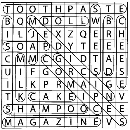 Find fifteen words in the square